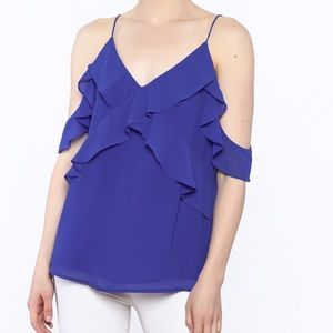 Naked Zebra Flowy Ruffled Top